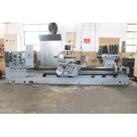 POREBA 36" x 120"cc ENGINE LATHE MODEL TRP-93 X 3M WITH ACU-RITE DRO, TAPER ATTACHMENT, 3-JAW CHUCK, 4-JAW CHUCK, (2) STEADY RESTS, MFG. 1994